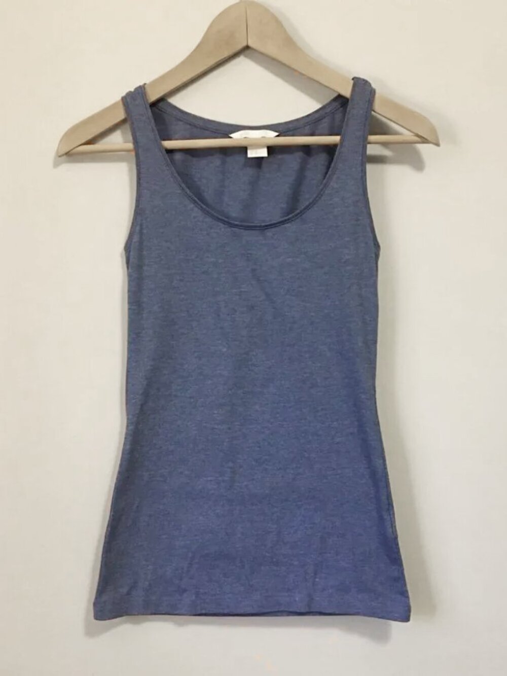 H&M Heathered Steel Blue Tank Top XS Soft Basic